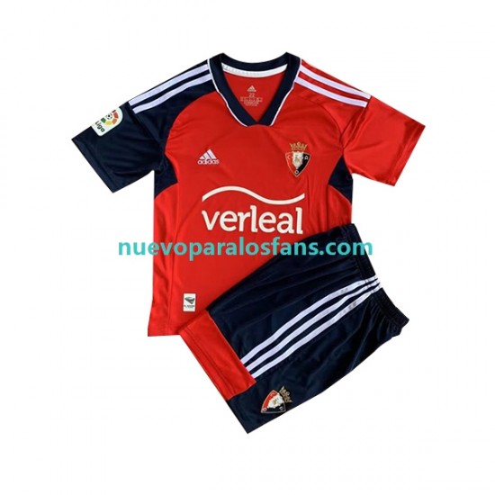 Camiseta de Fútbol CA Osasuna Niño Casa 2022-2023 Manga Corta