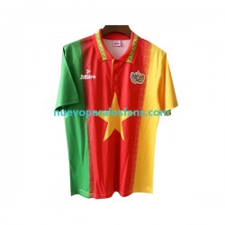 Camiseta de Fútbol Camerún Retro Hombre Casa 1994 Manga Corta
