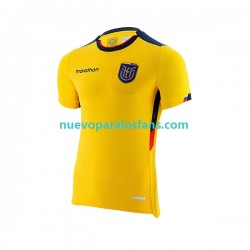 Camiseta de Fútbol Ecuador Hombre Casa Copa Mundial 2022 Manga Corta