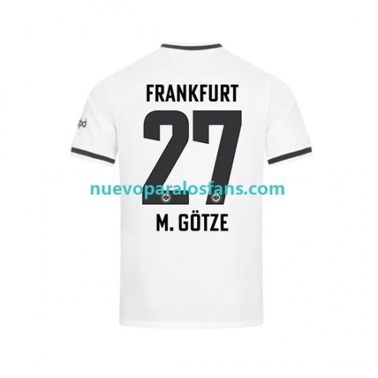 Camiseta de Fútbol Eintracht Frankfurt Mario Gotze Hombre Casa 2022-2023 Manga Corta