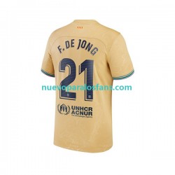 Camiseta de Fútbol FC Barcelona Frenkie de Jong 21 Hombre Exterior 2022-2023 Manga Corta