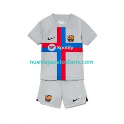 Camiseta de Fútbol FC Barcelona Niño Tercera 2022-2023 Manga Corta