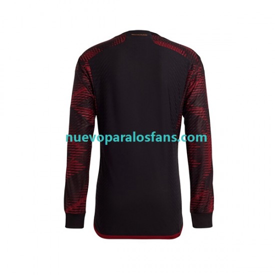 Camiseta de Fútbol Alemania Hombre Exterior Copa Mundial 2022 Manga Larga