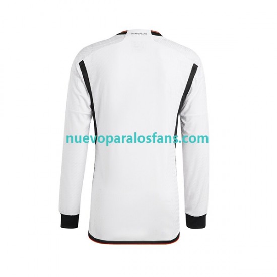 Camiseta de Fútbol Alemania Hombre Casa Copa Mundial 2022 Manga Larga