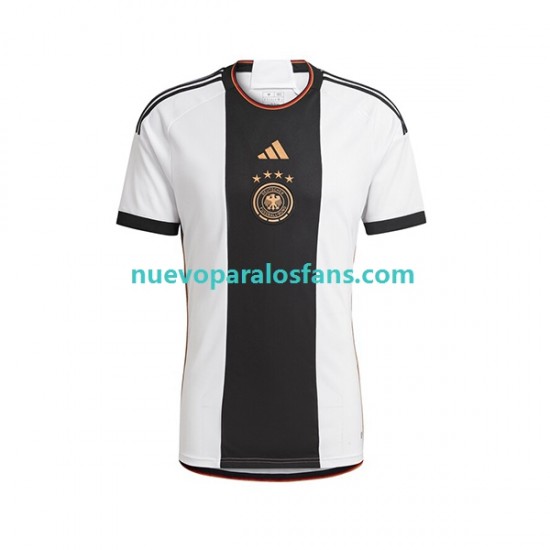 Camiseta de Fútbol Alemania Hombre Casa Copa Mundial 2022 Manga Corta