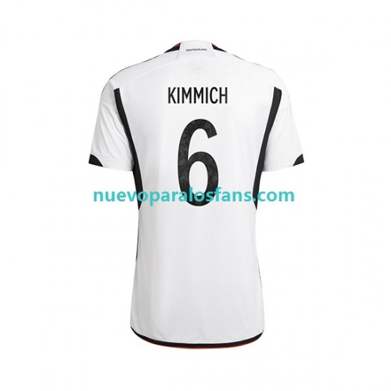 Camiseta de Fútbol Alemania Joshua Kimmich 6 Hombre Casa Copa Mundial 2022 Manga Corta