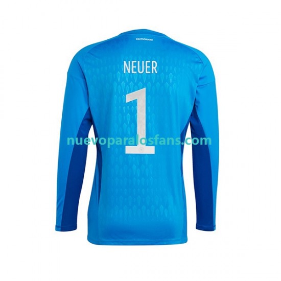 Camiseta de Fútbol Alemania Manuel Neuer 1 Portero Hombre Casa Copa Mundial 2022 Manga Corta