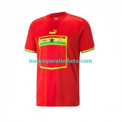 Camiseta de Fútbol Ghana Hombre Exterior Copa Mundial 2022 Manga Corta