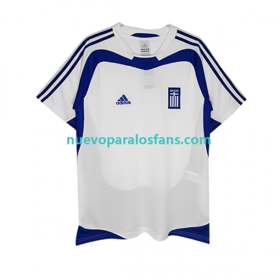 Camiseta de Fútbol Grecia Retro Hombre Casa 2004 Manga Corta