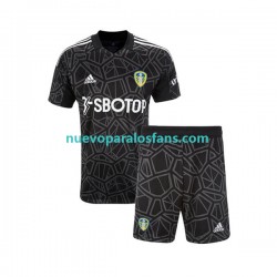 Camiseta de Fútbol Leeds United Portero Niño Casa 2022-2023 Manga Corta