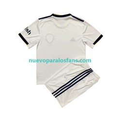 Camiseta de Fútbol Leeds United Niño Casa 2022-2023 Manga Corta