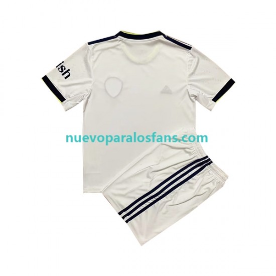 Camiseta de Fútbol Leeds United Niño Casa 2022-2023 Manga Corta