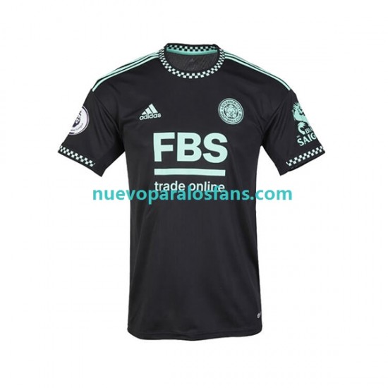 Camiseta de Fútbol Leicester City Hombre Exterior 2022-2023 Manga Corta