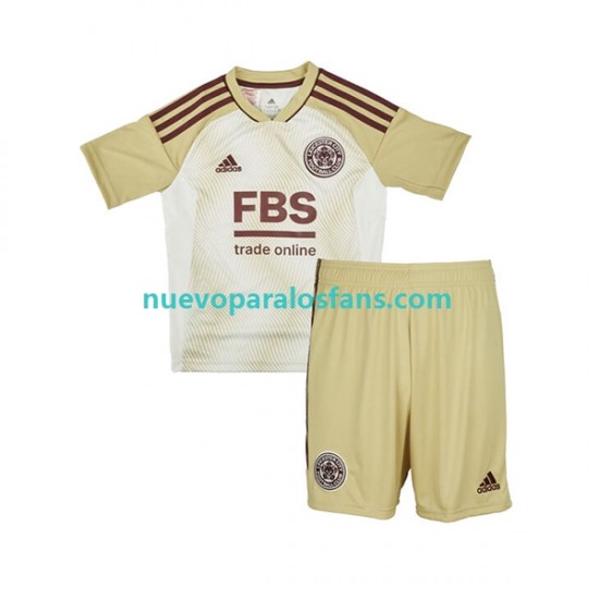 Camiseta de Fútbol Leicester City Niño Tercera 2022-2023 Manga Corta