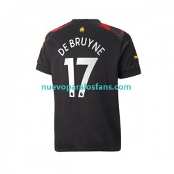 Camiseta de Fútbol Manchester City De Bruyne 17 Hombre Exterior 2022-2023 Manga Corta