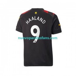Camiseta de Fútbol Manchester City Haaland 9 Hombre Exterior 2022-2023 Manga Corta
