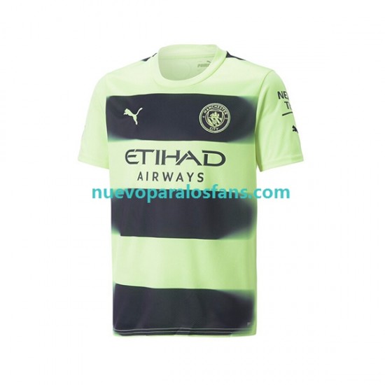 Camiseta de Fútbol Manchester City Hombre Tercera 2022-2023 Manga Corta