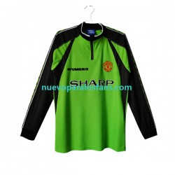 Camiseta de Fútbol Manchester United Portero Retro Hombre Casa 1998-1999 Manga Larga