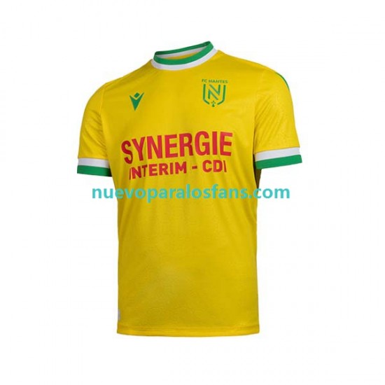 Camiseta de Fútbol Nantes Hombre Casa 2022-2023 Manga Corta