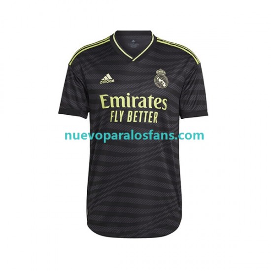 Camiseta de Fútbol Real Madrid Hombre Tercera 2022-2023 Manga Corta