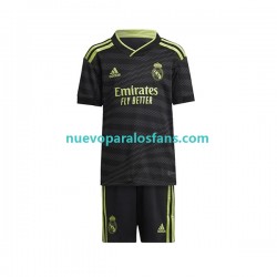 Camiseta de Fútbol Real Madrid Niño Tercera 2022-2023 Manga Corta