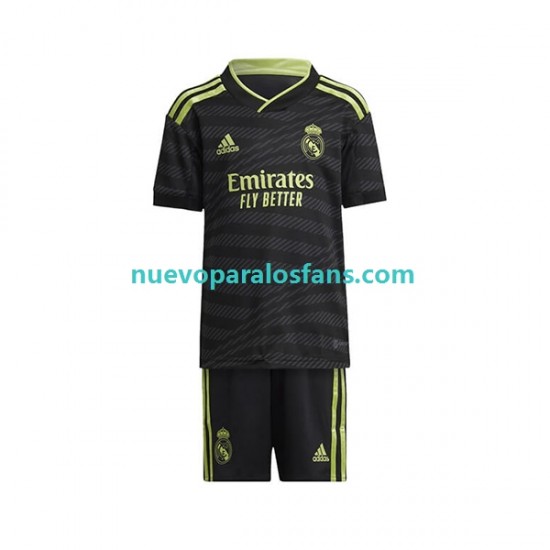 Camiseta de Fútbol Real Madrid Niño Tercera 2022-2023 Manga Corta