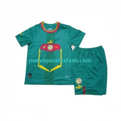 Camiseta de Fútbol Senegal Niño Exterior Copa Mundial 2022 Manga Corta