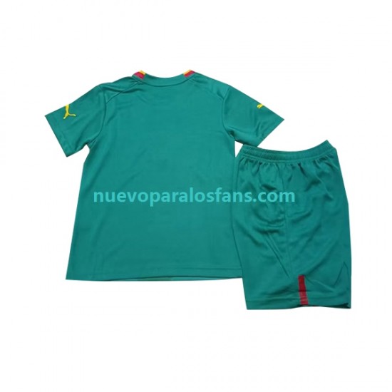 Camiseta de Fútbol Senegal Niño Exterior Copa Mundial 2022 Manga Corta