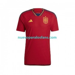 Camiseta de Fútbol España Hombre Casa Copa Mundial 2022 Manga Corta