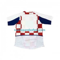Camiseta de Fútbol Croacia Hombre Casa 2002 Manga Corta