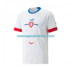 Camiseta de Fútbol República Checa Hombre Exterior 2022 Manga Corta