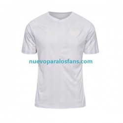 Camiseta de Fútbol Dinamarca Hombre Exterior Copa Mundial 2022 Manga Corta