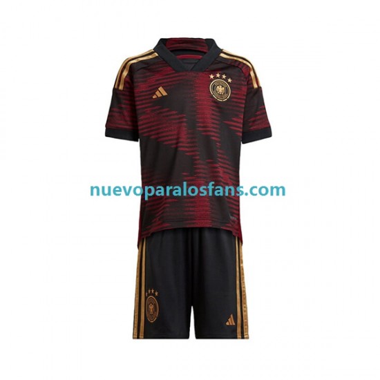 Camiseta de Fútbol Alemania Niño Exterior Copa Mundial 2022 Manga Corta
