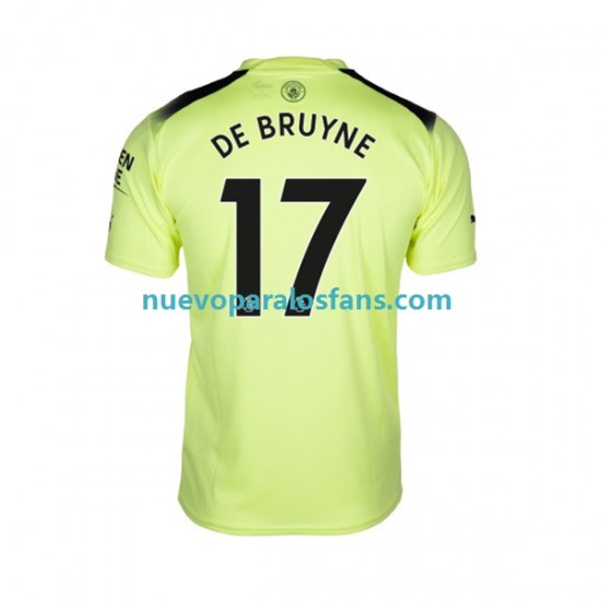 Camiseta de Fútbol Manchester City De Bruyne 17 Hombre Tercera 2022-2023 Manga Corta