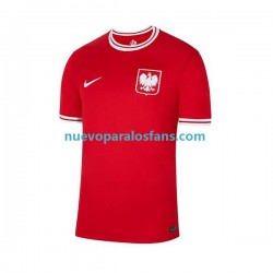 Camiseta de Fútbol Polonia Hombre Exterior Copa Mundial 2022 Manga Corta