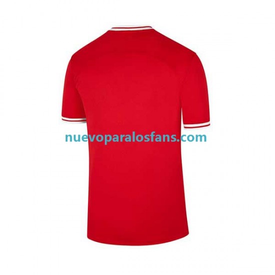 Camiseta de Fútbol Polonia Hombre Exterior Copa Mundial 2022 Manga Corta