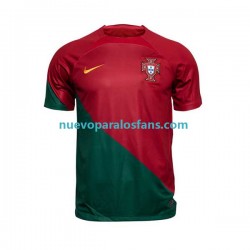 Camiseta de Fútbol Portugal Hombre Casa Copa Mundial 2022 Manga Corta
