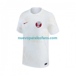 Camiseta de Fútbol Catar Hombre Exterior Copa Mundial 2022 Manga Corta