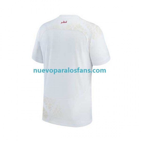 Camiseta de Fútbol Catar Hombre Exterior Copa Mundial 2022 Manga Corta