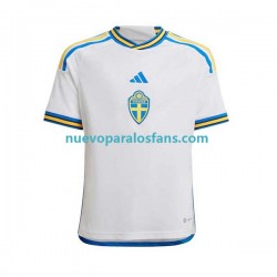 Camiseta de Fútbol Suecia Hombre Exterior 2022 Manga Corta