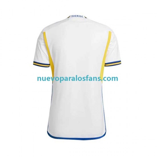 Camiseta de Fútbol Suecia Hombre Exterior 2022 Manga Corta