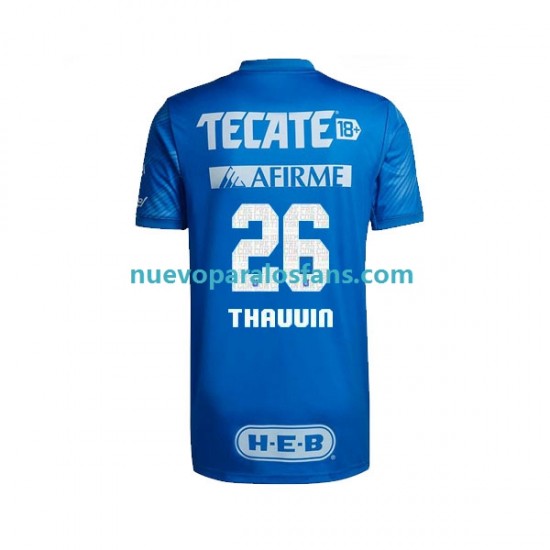 Camiseta de Fútbol Tigres UANL Florian Thauvin 26 Hombre Exterior 2022-2023 Manga Corta