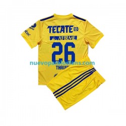 Camiseta de Fútbol Tigres UANL Florian Thauvin 26 Niño Casa 2022-2023 Manga Corta