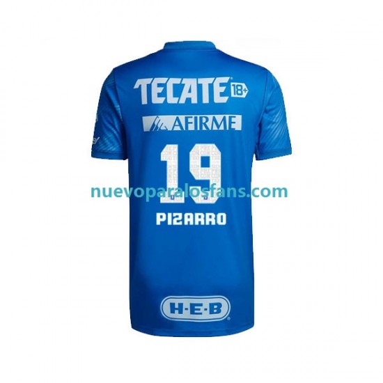 Camiseta de Fútbol Tigres UANL Guido Pizarro 19 Hombre Exterior 2022-2023 Manga Corta