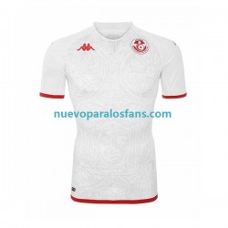 Camiseta de Fútbol Túnez Hombre Exterior Copa Mundial 2022 Manga Corta