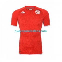 Camiseta de Fútbol Túnez Hombre Casa Copa Mundial 2022 Manga Corta
