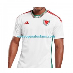 Camiseta de Fútbol Gales Hombre Exterior Copa Mundial 2022 Manga Corta