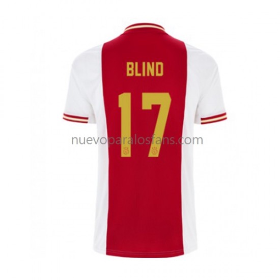 Camiseta de Fútbol AFC Ajax Daley Blind 17 Hombre Casa 2022-2023 Manga Corta
