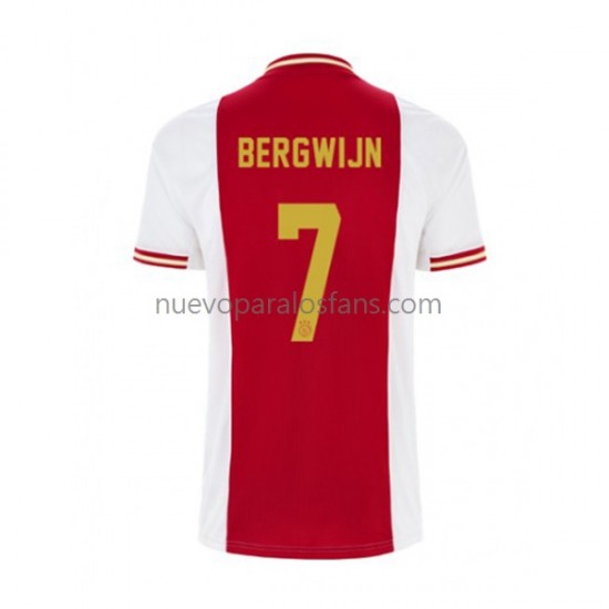 Camiseta de Fútbol AFC Ajax Steven Bergwijn 7 Hombre Casa 2022-2023 Manga Corta