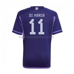 Camiseta de Fútbol Argentina Di Maria 11 Hombre Exterior Copa Mundial 2022 Manga Corta